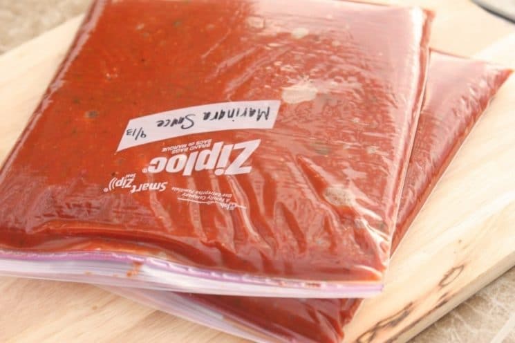 Freezer Friendly Fresh Marinara Sauce. Freeze this veggie packed, kid friendly sauce for faster meal ideas.
