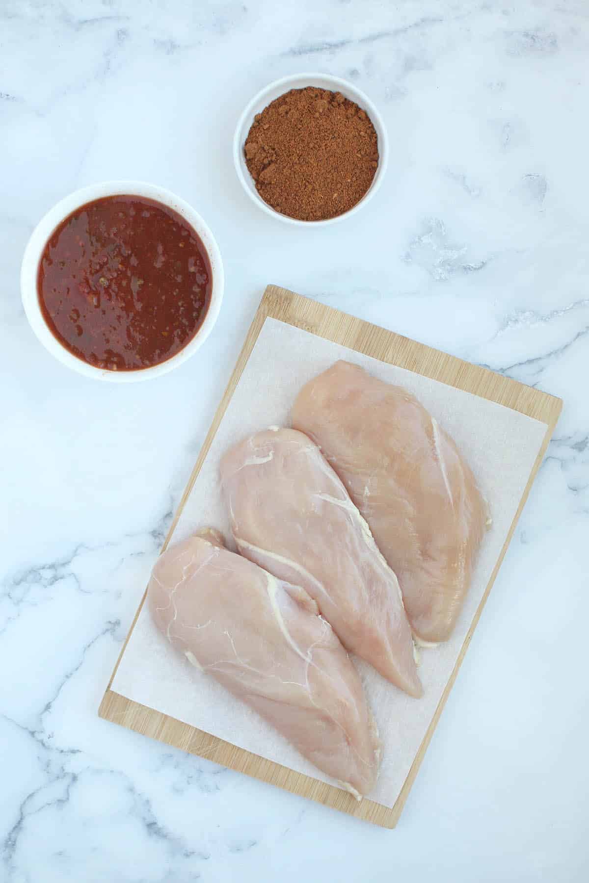 ingredients for crockpot chicken tacos