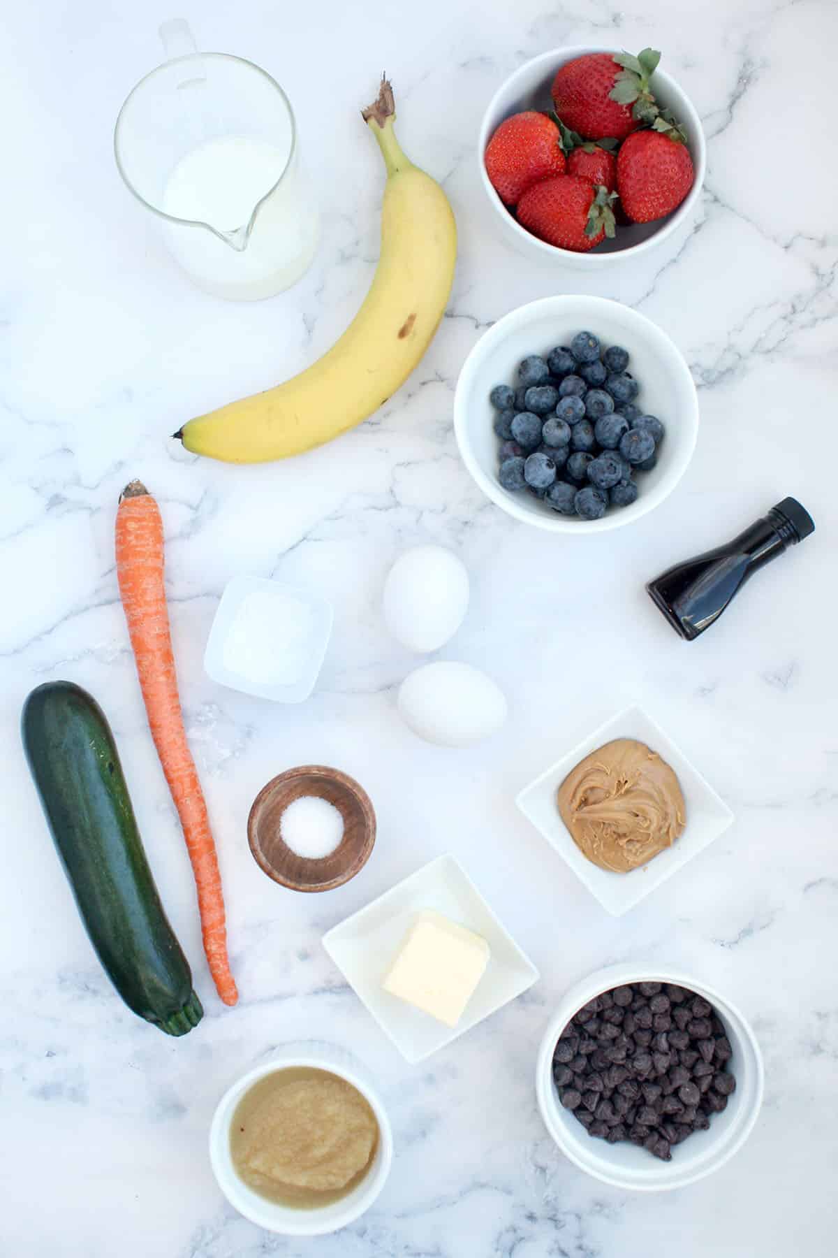 ingredients for sheet pan pancakes
